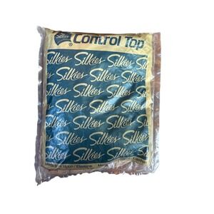 Silkies Control Top Hose Support Legs Medium Natural Nude Pantyhose Made in USA